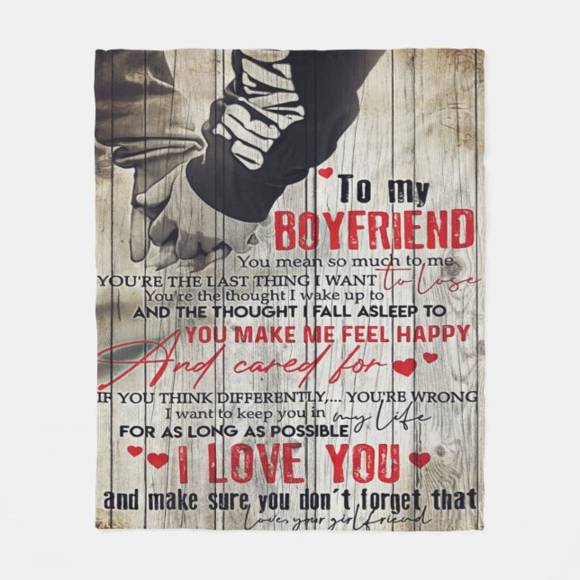 Cobertor De Velo Para O Meu Homem Presente, Presente Personalizado  (Frente)