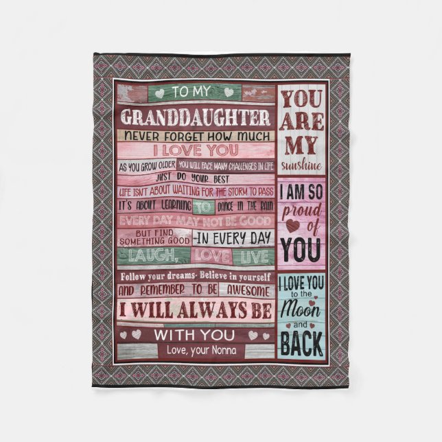 Cobertor De Velo Para o presente da minha neta (Frente)