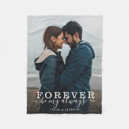 Cobertor De Velo Para sempre ser meu Casal sempre romântico