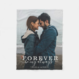 Cobertor De Velo Para sempre ser meu Casal sempre romântico