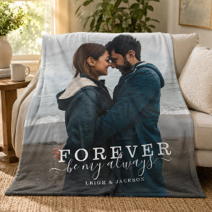 Cobertor De Velo Para sempre ser meu Casal sempre romântico
