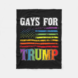 Cobertor De Velo Para Trump Lgbt Pride Gay Rainbow Flag Vote Republ