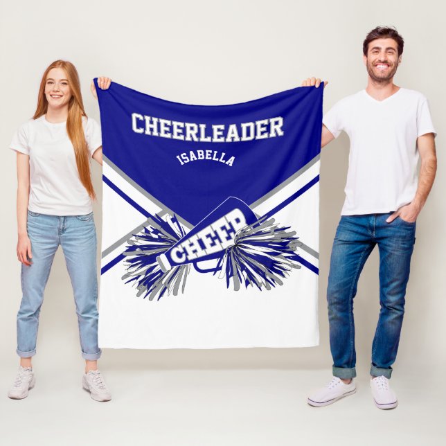 Cobertor De Velo Para um Cheerleader 📣 - Azul, Cinza e Branco (In Situ)