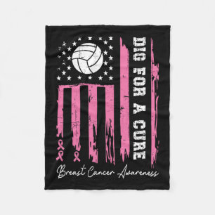 Cobertor De Velo Para Um Volleyba De Sensibilização Do Cancer De Ma