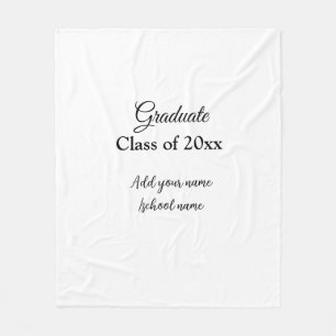 Cobertor De Velo Parabéns de graduação simples, adicionar classes m