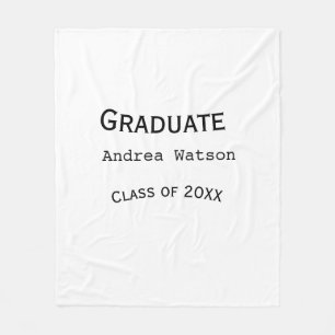 Cobertor De Velo Parabéns graduado nome turma de 20XX tipo w