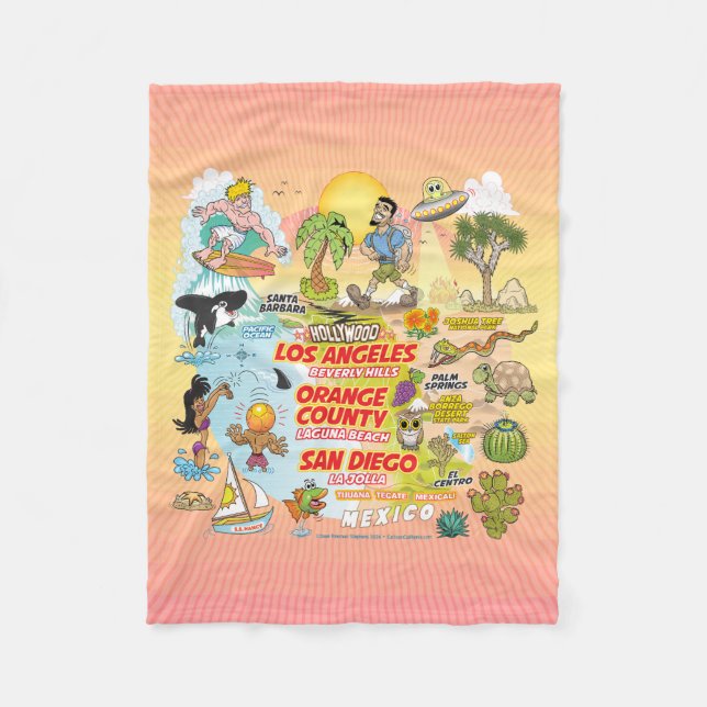 Cobertor De Velo Paraíso SoCal (Frente)