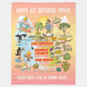 Cobertor De Velo Paraíso SoCal Personalizado