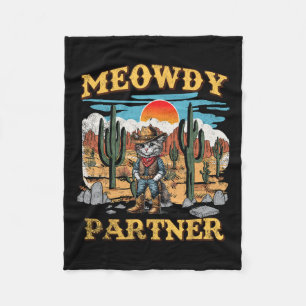 Cobertor De Velo Parceiro do Meowboy Ocidental Vintage Cat Meow