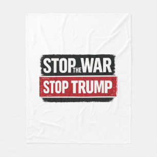 Cobertor De Velo Pare a Guerra Pare Trump