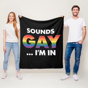 Cobertor De Velo Parece Gay Estou Arco-íris Orgulho LGBTQ