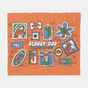 Cobertor De Velo Parede de Quadros de Halloween do Scooby-Doo