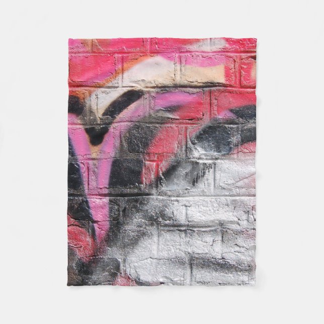 Cobertor De Velo Parede vermelha e branca pintada (Frente)