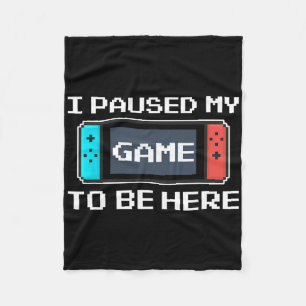 Cobertor De Velo Parei Meu Jogo Para Estar Aqui 8 Bits De Jogo Engr