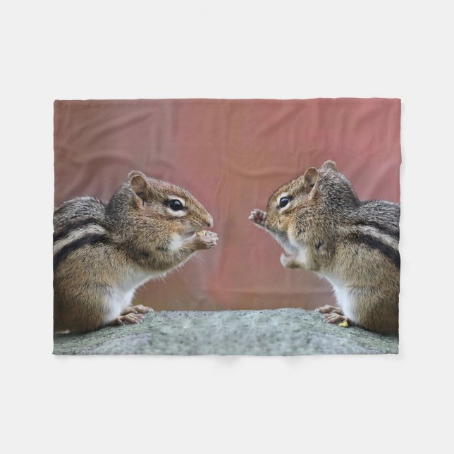 Cobertor De Velo Pares de Chipmunks (Frente (Horizontal))