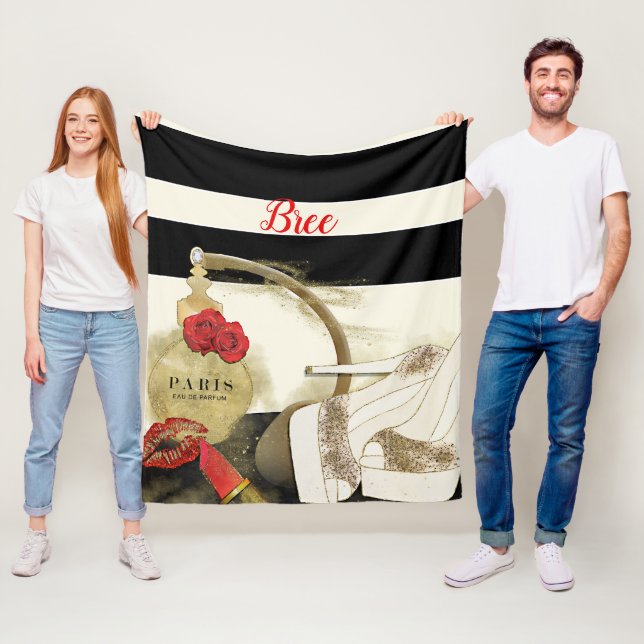 Cobertor De Velo Paris Parfum Perfume Rosas Heels & Lipstick (In Situ)