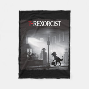 Cobertor De Velo Paródia de Terror de T-rex Engraçado Dinossauro Ha
