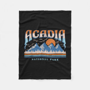 Cobertor De Velo parque nacional acadia maine montanhas vintage 80