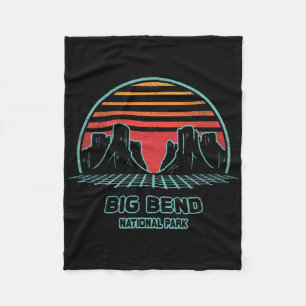 Cobertor De Velo Parque Nacional Big Bend Retro Caminhada Vintage 8