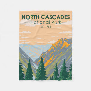 Cobertor De Velo Parque Nacional das Cascades do Norte, Washington 