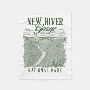 Cobertor De Velo Parque Nacional de New River Gorge que Viaja pela