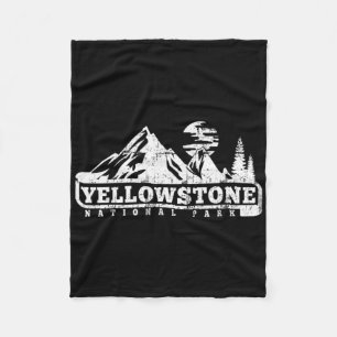 Cobertor De Velo Parque Nacional de Yellowstone Eu Amo Trilhas Vaga