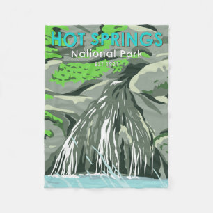 Cobertor De Velo Parque Nacional dos Primaveras Quentes - Arkansas