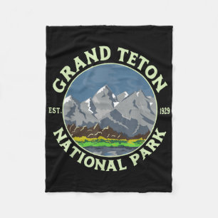 Cobertor De Velo Parque Nacional Grand Teton Wy Caminhada na Montan