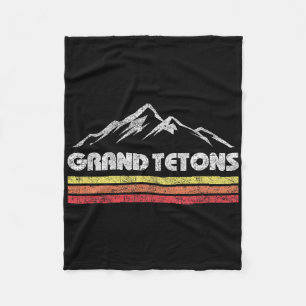 Cobertor De Velo Parque Nacional Grand Teton Wyoming Retro Montanha