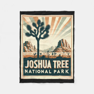 Cobertor De Velo Parque Nacional Joshua Tree Vintage Caminhada Acam
