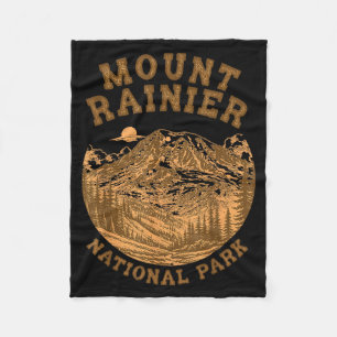 Cobertor De Velo Parque Nacional Mount Rainier Viajante Amante da N