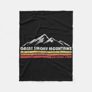 Cobertor De Velo Parque Nacional Retro Great Smoky Mountains Mascul