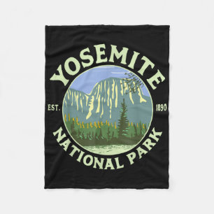 Cobertor De Velo Parque Nacional Vintage Yosemite Ca Califórnia Cam