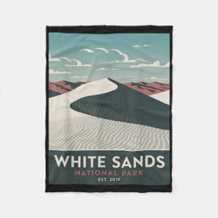 Cobertor De Velo Parque Nacional White Sands Acampamento Vintage Hi