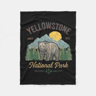 Cobertor De Velo Parques Nacionais de Yellowstone Wyoming Natureza