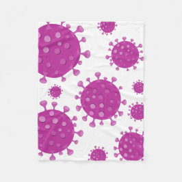 Cobertor De Velo Partícula Viral Roxa