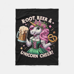 Cobertor De Velo Partido Alemão Drindle Unicorn Beer Pretzel Funny