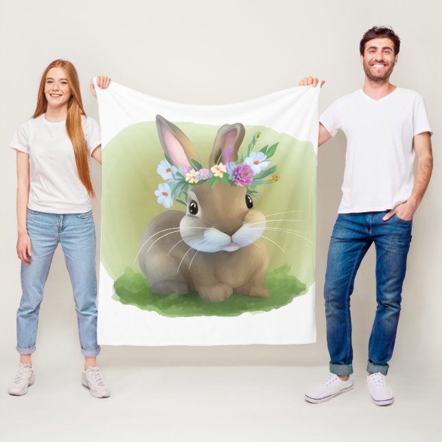 Cobertor De Velo Páscoa bonita Bunnypara um humor positivo (In Situ)
