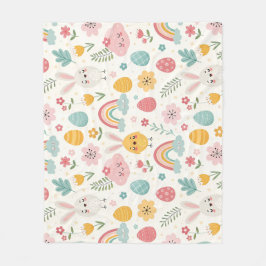 Cobertor De Velo Páscoa Bunny Pattern