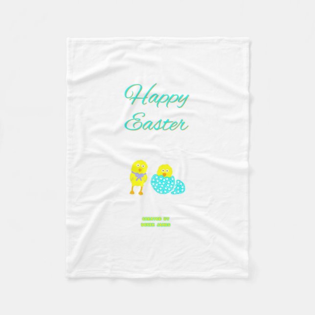 Cobertor De Velo Páscoa Chapeleiro de Peça Pequena (Frente)