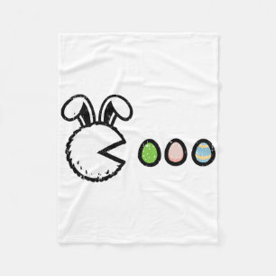 Cobertor De Velo Páscoa Gamer Bunny Comendo Ovos Vídeo Gaming Boys