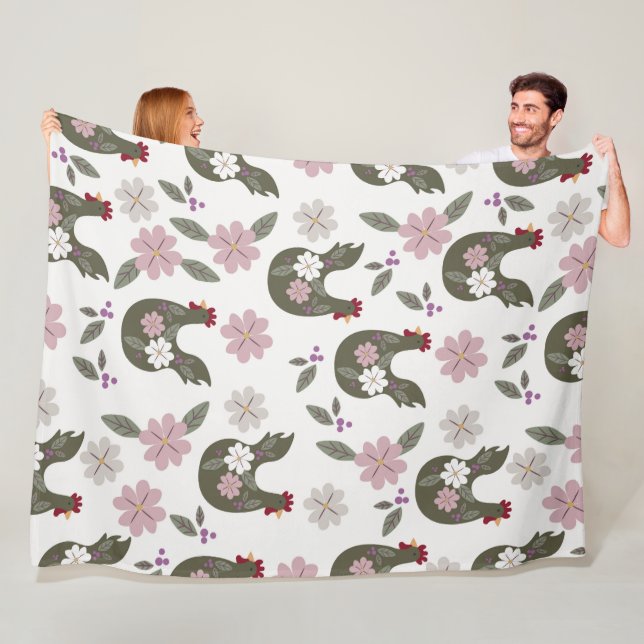 Cobertor De Velo Páscoa sem costura com frango. (In Situ)