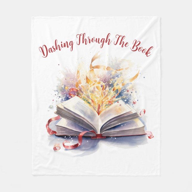 Cobertor De Velo Passando Pelo Livro (Frente)