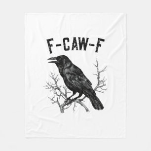 Cobertor De Velo Pássaro Corvo Coruja F-Caw-F Engraçado Homens Mulh