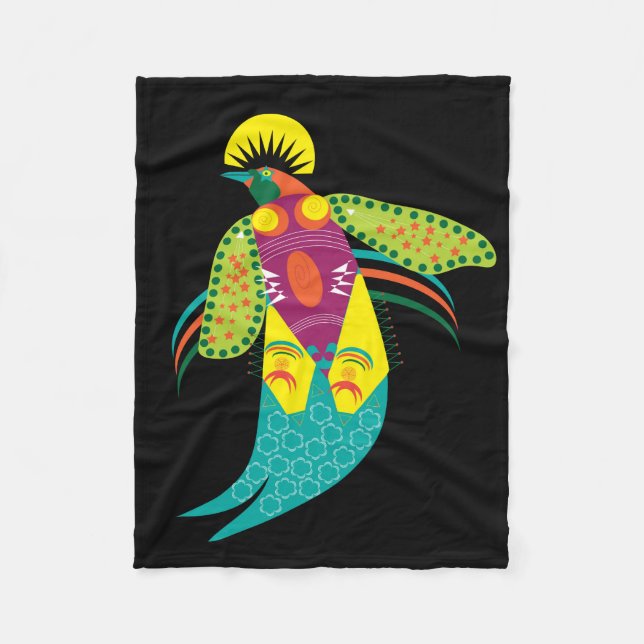 Cobertor De Velo Pássaro do Paraíso (Frente)