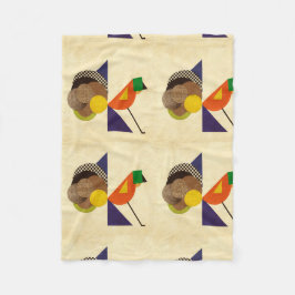 Cobertor De Velo Pássaro geométrico