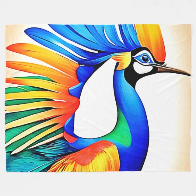 Cobertor De Velo Pássaro Tropical Bril (Frente (Horizontal))