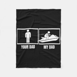 Cobertor De Velo Passeio de Jet Ski Seu Pai Meu Pai Filha Filho Jet