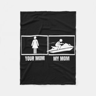 Cobertor De Velo Passeio de Jet Ski Sua Mãe Minha Mãe Filha Filho J