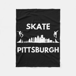 Cobertor De Velo Passeio de skate Pittsburgh Pa Fãs de skate Pittsb